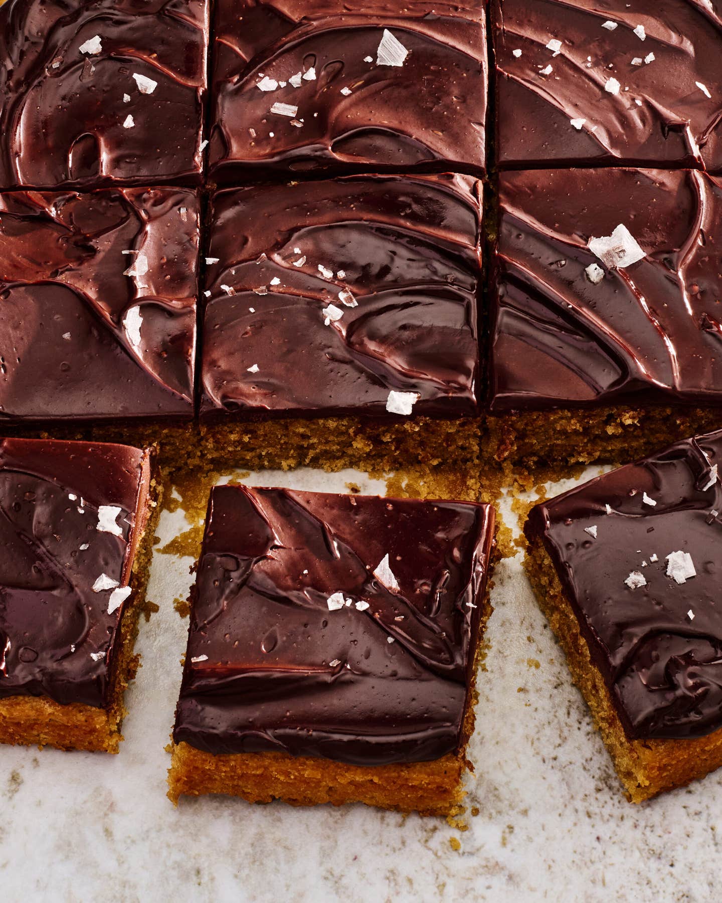 Espresso Snacking Cake with Chocolate Marmite Ganache