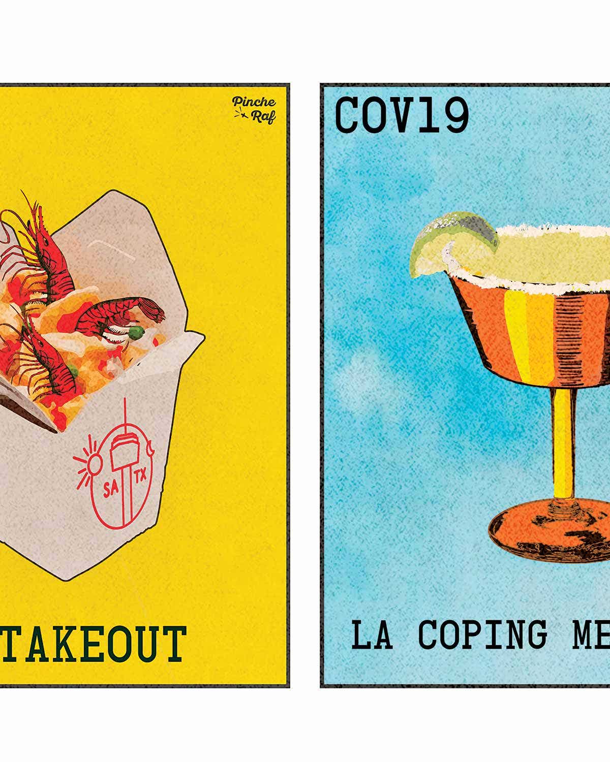 COVID-19 culinary illustrations